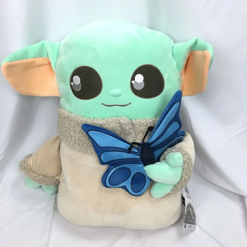 Star Wars‎ Mandalorian Grogu Holiday Child Ginormous Cuddle Plush 24” Butterfly
